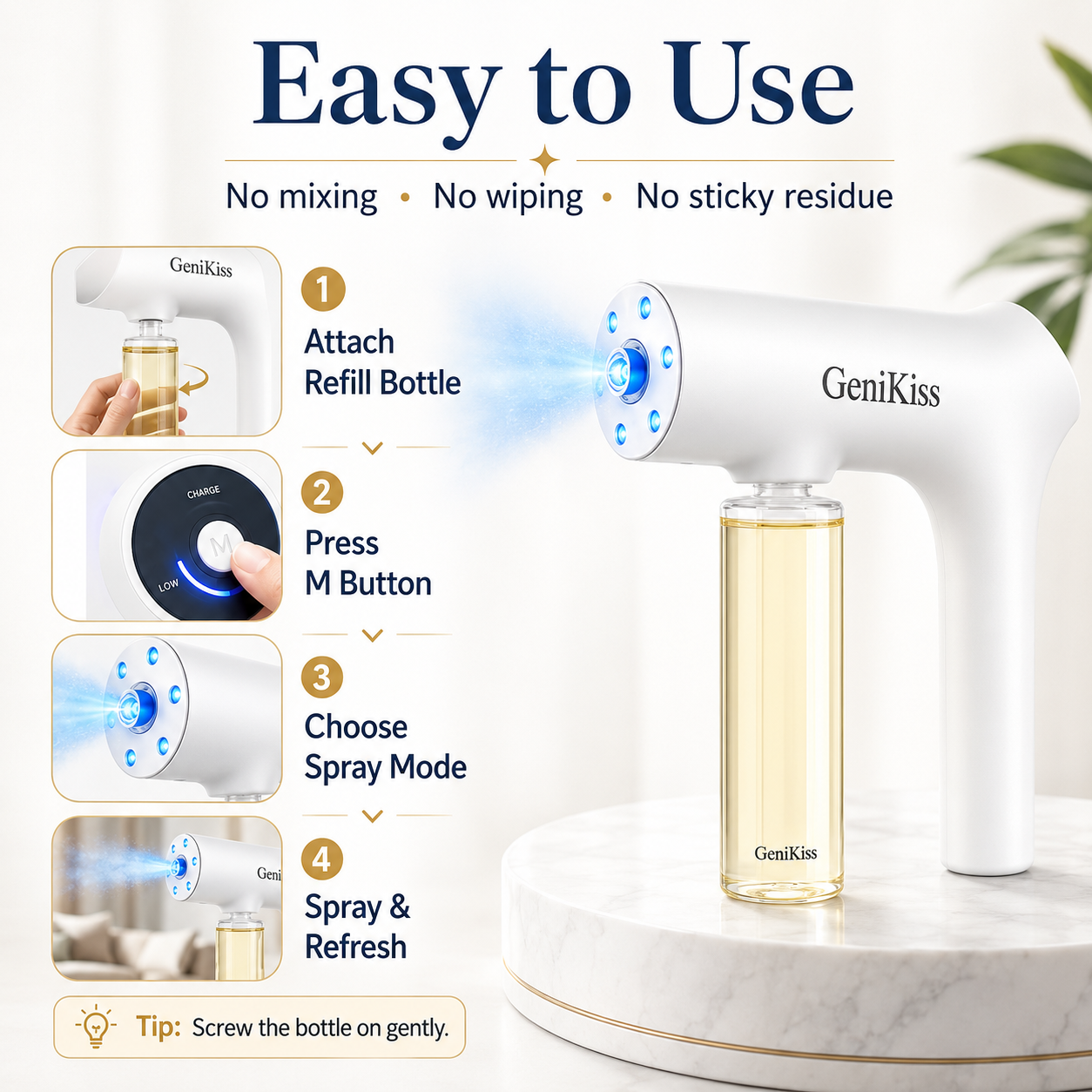 GeniKiss™ Nano Blue Light Pet Odor Eliminator